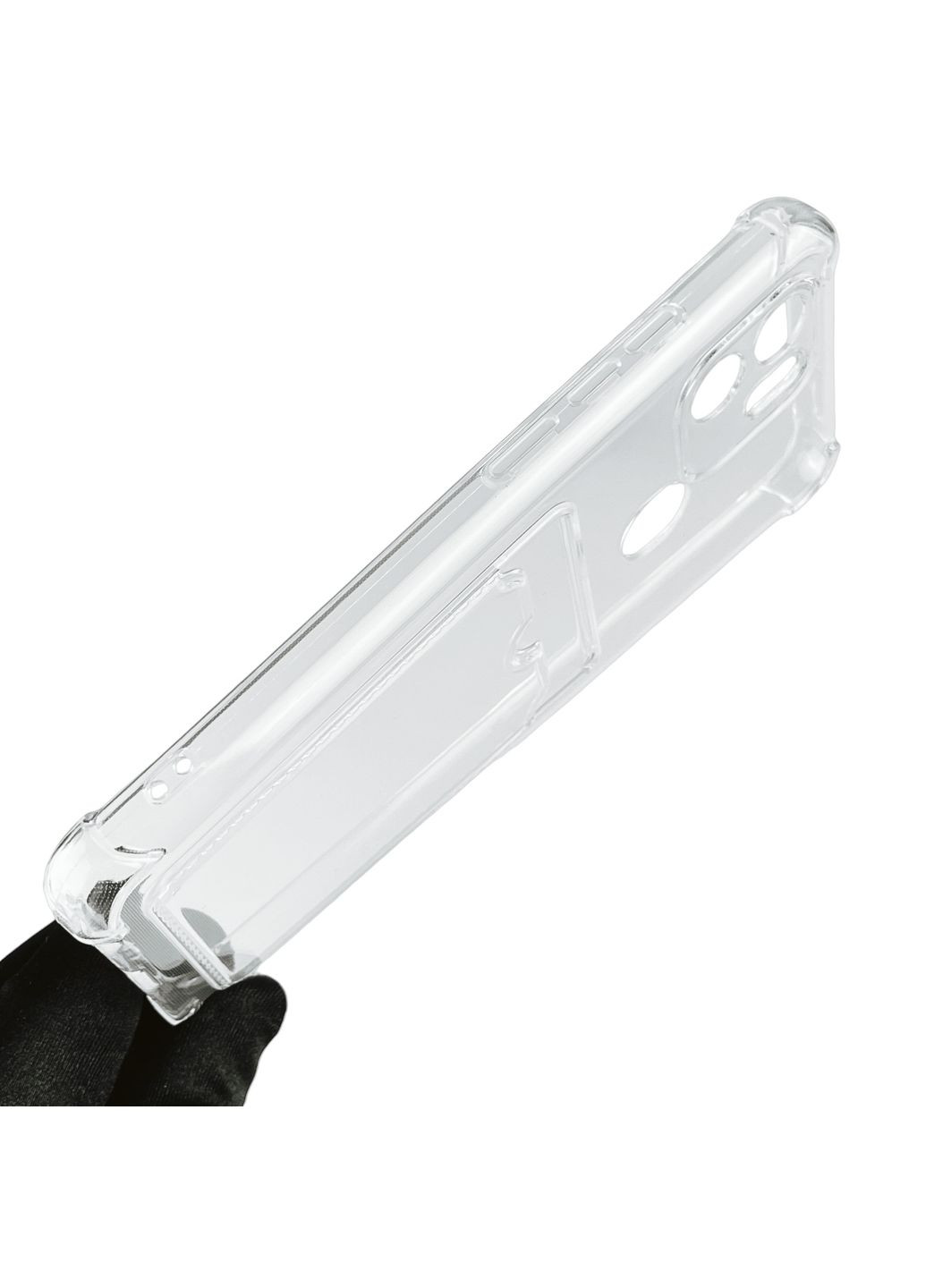 Чохол для Redmi A1 Plus з бронь кутами з кишенею для карток k-pop на сяомі редмі а1 плюс прозорий Xiaomi (366020544)