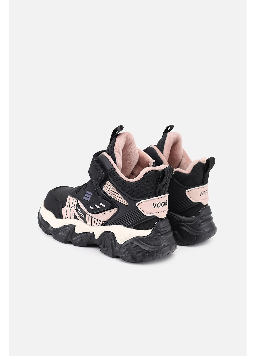 Черные демисезонные кроссовки для девочки цвет черный цб-00279238 Yuki