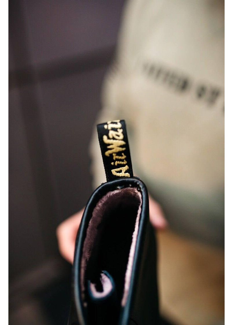 Ботинки женские и мужские Dr. Martens 1460 Black 11822006 Доктор Мартинс (Мех) No Brand (366322890)