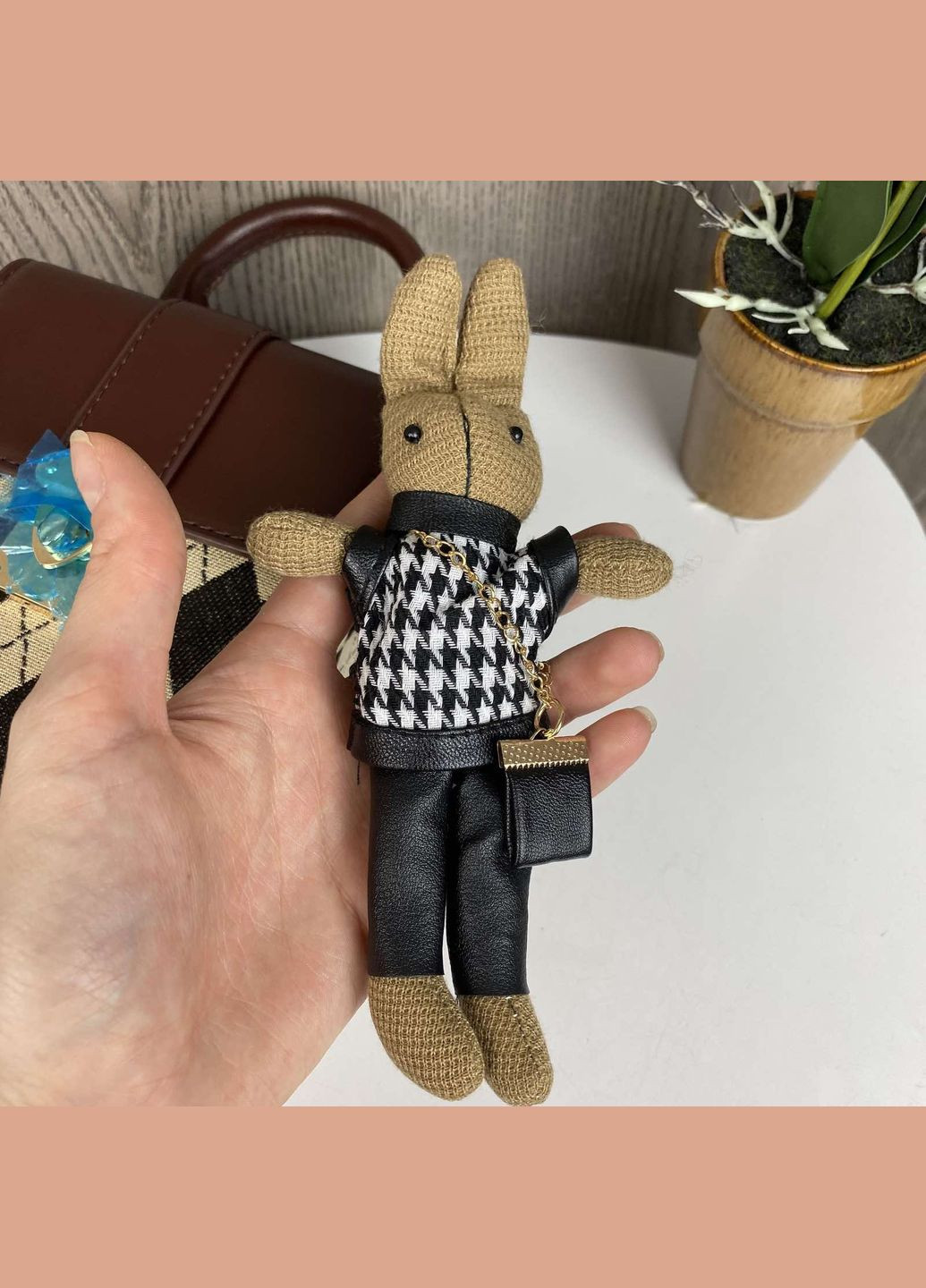 Детская мини сумочка с брелоком Ромб (1082ДКр) No Brand сумка (347628837)