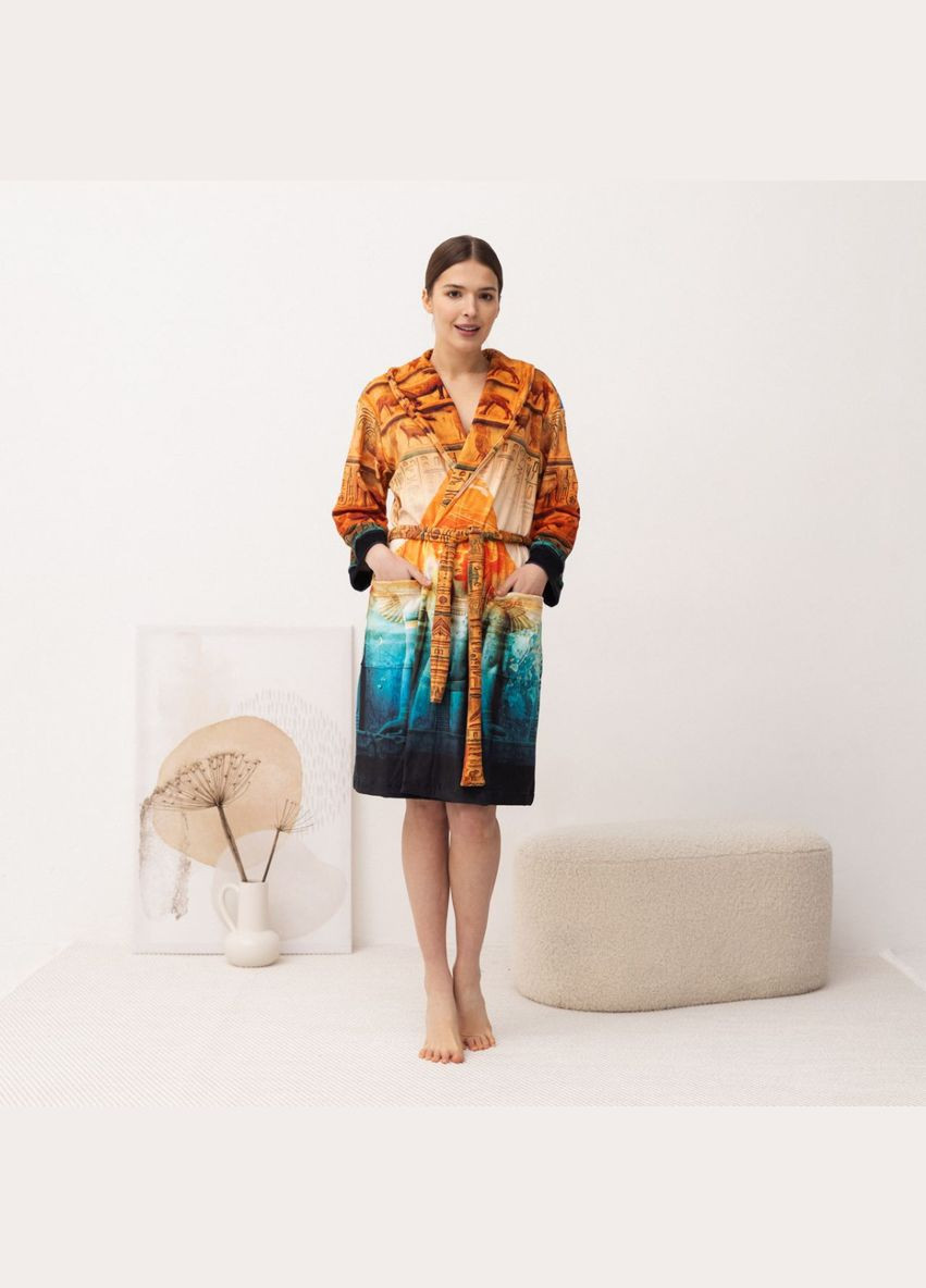 Халат женский из плюшевого велюра эксклюзивный Egypt 18362 FlexDress (364789477)