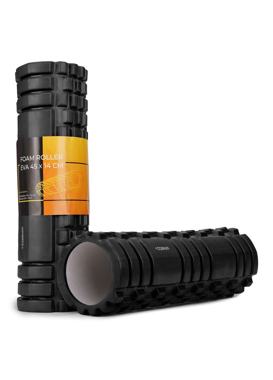 Массажный ролик EVA 45 x 14 см (валик, роллер) Black Cornix XR-0038 (341529230)