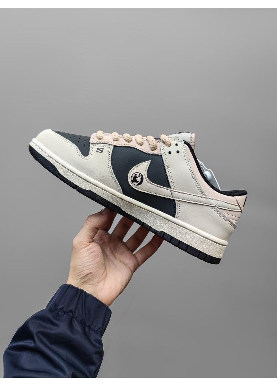 Черные демисезонные кроссовки мужские nike sb dunk low x stussy 40th v2 найк сб данк No Brand