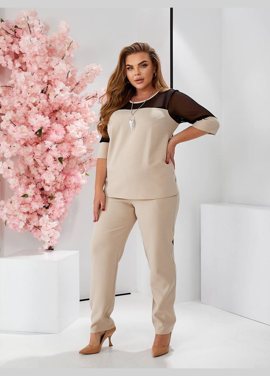 Стильний костюм з сіткою та кулоном No Brand (325608762)