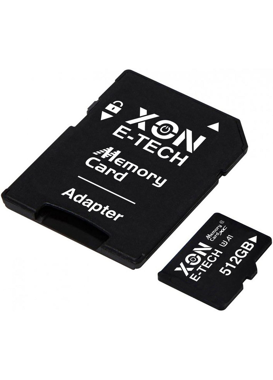Карта пам'яті XON microSDXC 512GB Class 50 (A1) UHS-I/U3 + SD adapter (MCXC5512BA 3541) Чорна XON E-Tech (331890521)