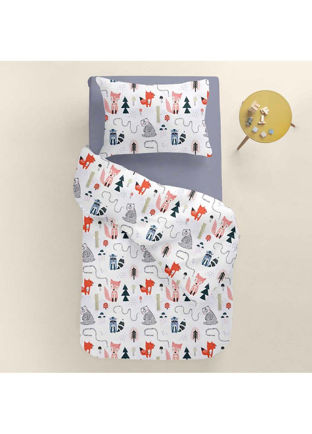 Підліткова постіль з простирадлом на гумці ANIMALS CS7 160х220 см Cosas (307476516)