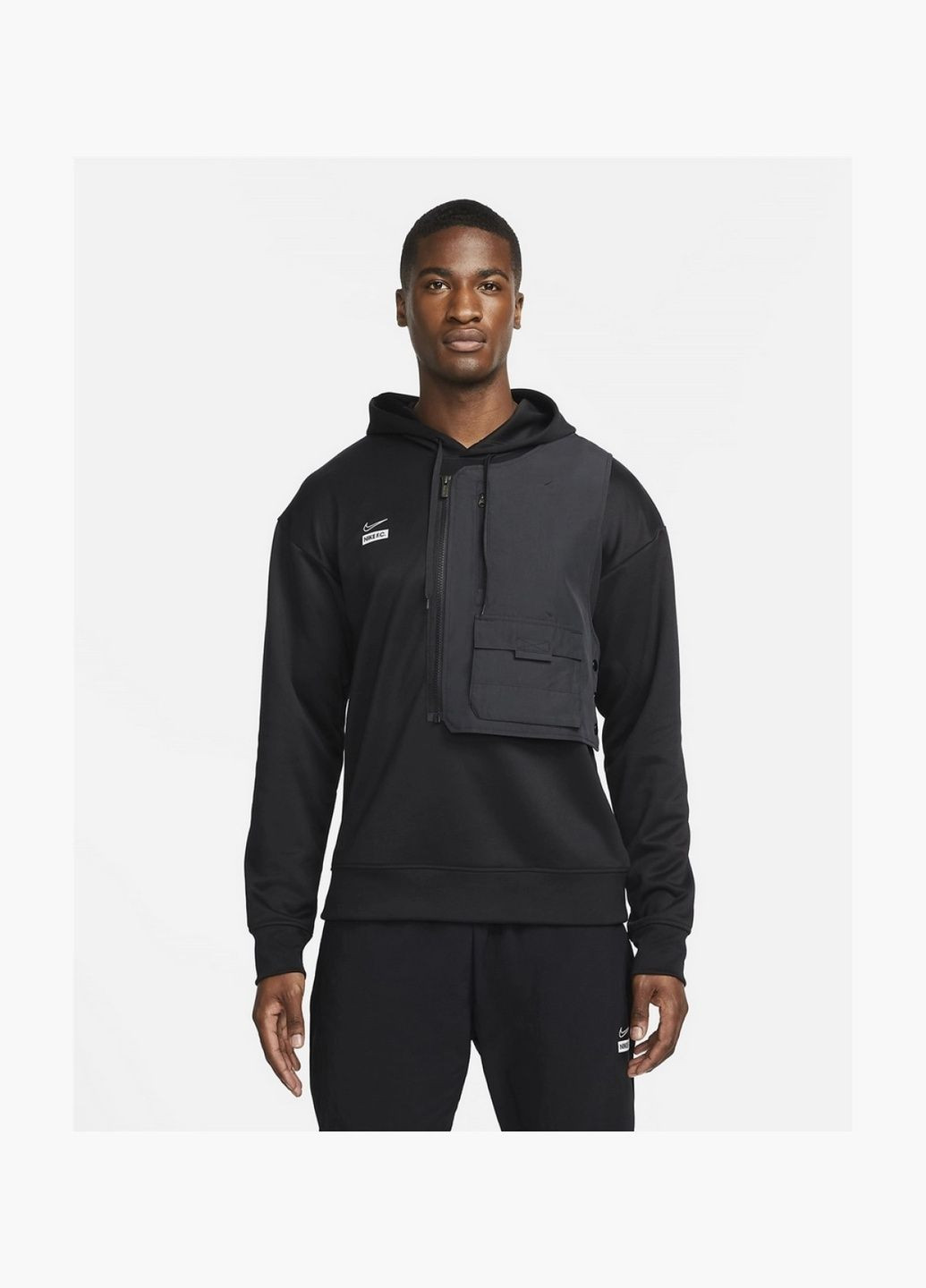 Кофта чоловіча F.C Dri-Fit Black DJ0749-010 Nike (332611469)