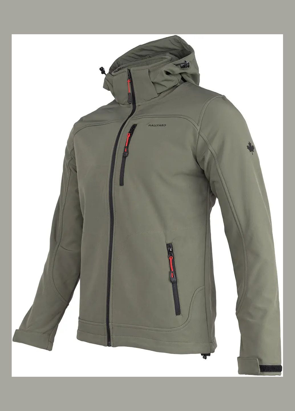 Оливковая демисезонная куртка hallyard aksel olive No Brand