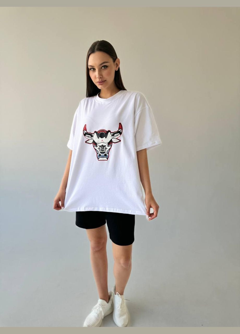 Футболка оверсайз (унисекс) белая No Brand (367982264)