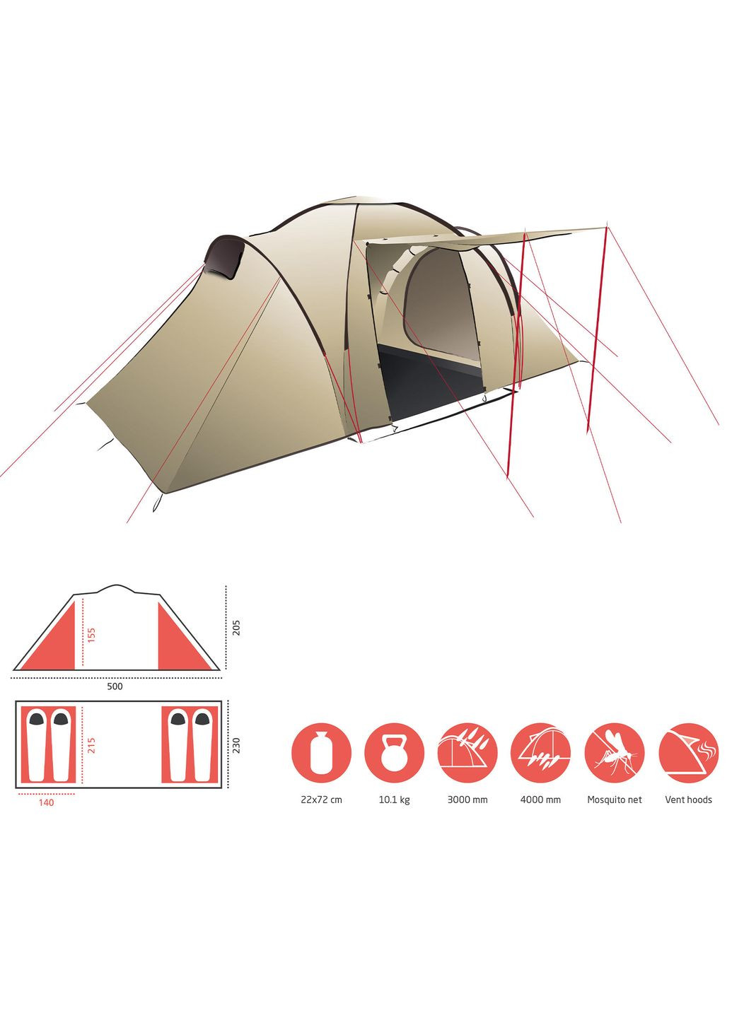 Намет Atlanta 4 Mojave Desert (330031) Grand Canyon (315936761)