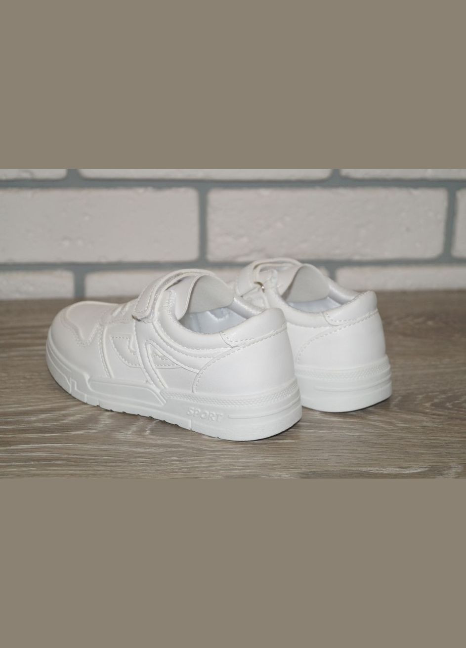 Білі осінні кросівки демісезонні для дівчаток білі BBT