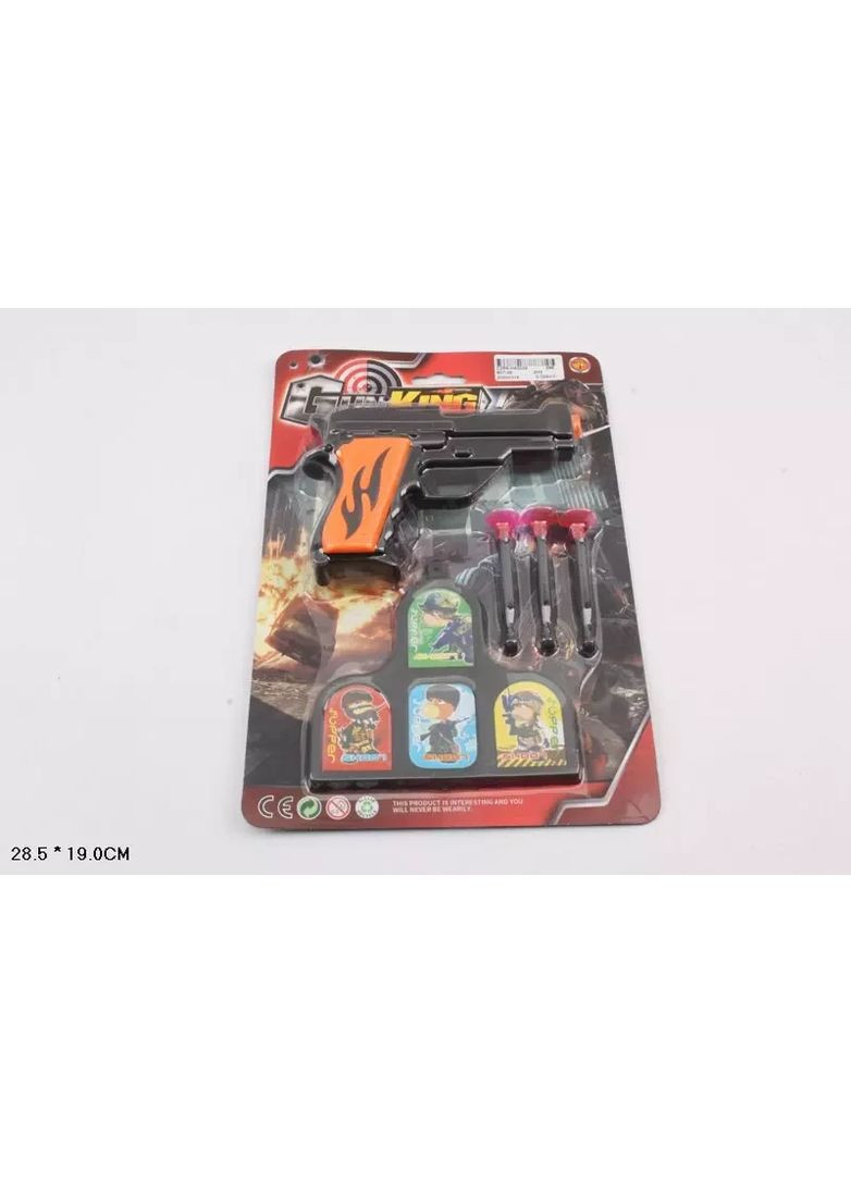 Іграшка пістолет мішень кулі на присосці 807-26, планшетка 28, 5*19 см. No Brand (362438332)