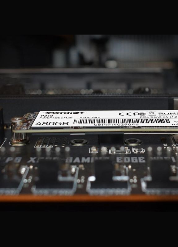 Накопичувач SSD 480GB P310 M.2 2280 PCIe NVMe 3.0 x4 TLC (P310P480GM28) Patriot (336956855)