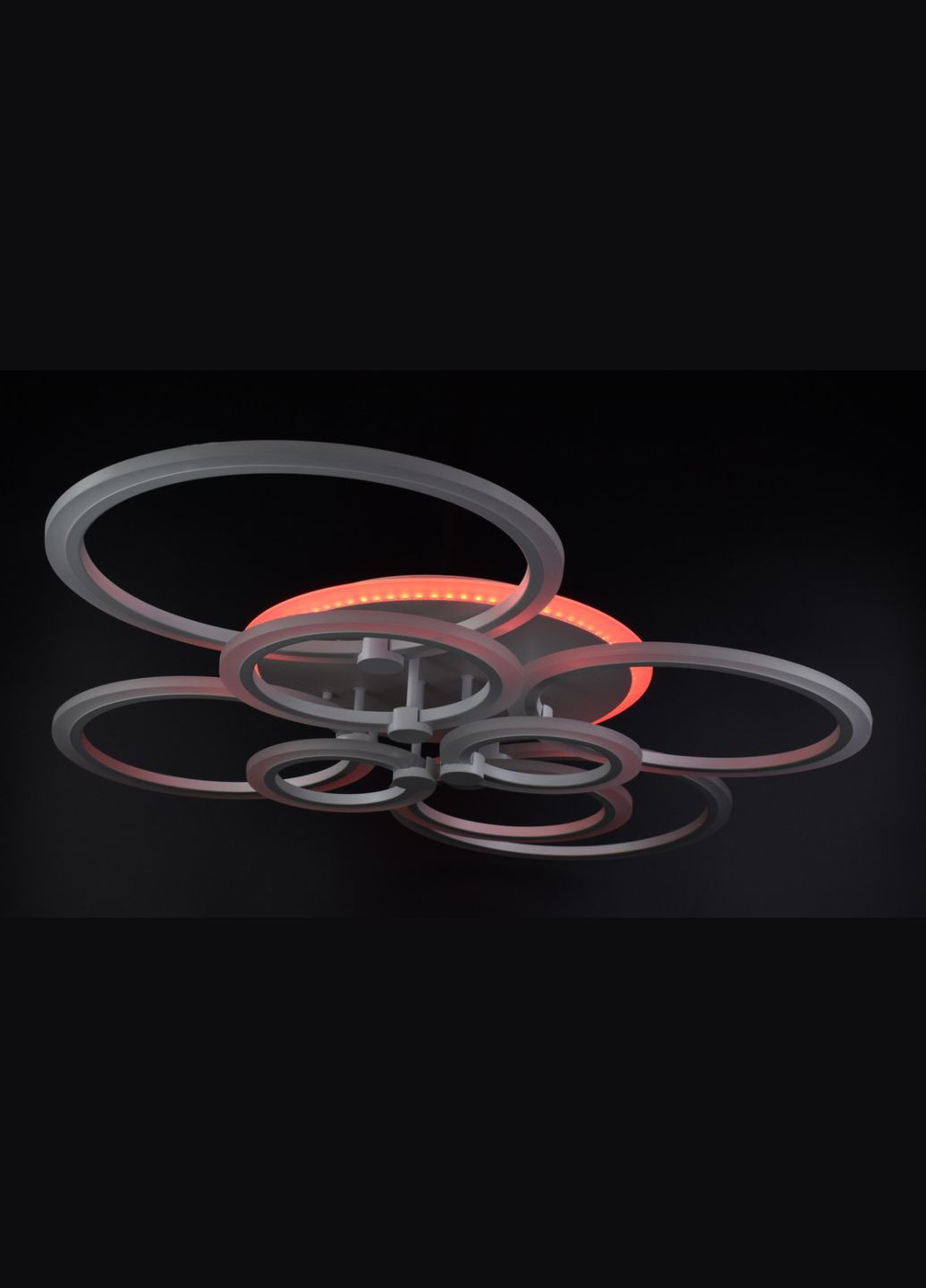 Люстра светодиодная потолочная LED светильник для квартиры на потолок лэд с пультом 25963 Белый 14х80х103 см. Sunnysky (364754697)