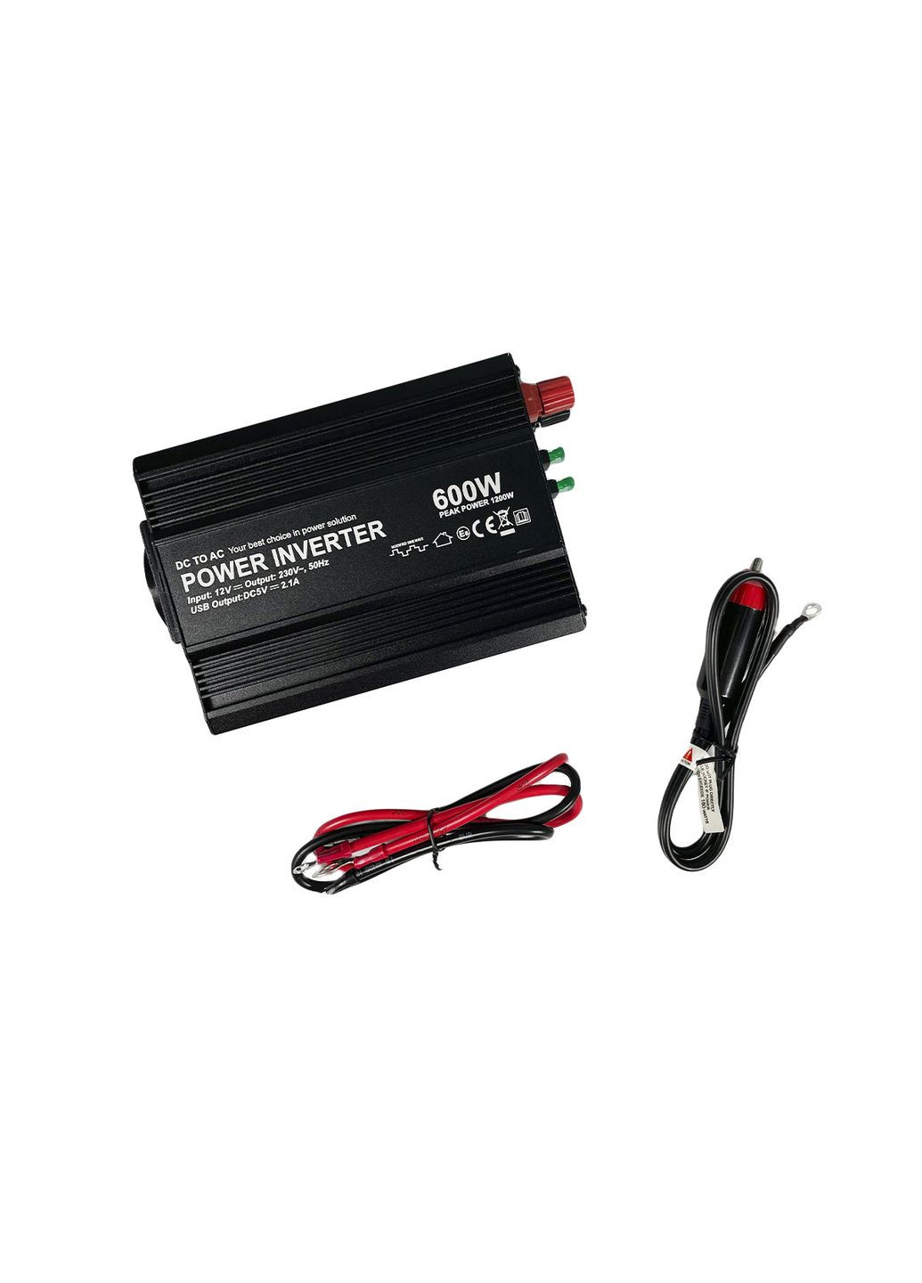 Інвертор 12в 220в 600W / 1200W peak "POWER-600" автомобільний BOTTARI (326039987)