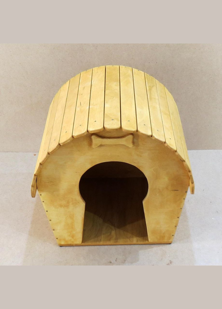 Будка для собаки из дерева Моглени ваниль (БДК-002002) No Brand (328605564)