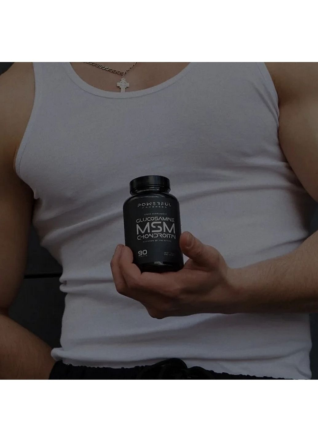 Препарат для суставов и связок Glucosamine Chondroitin MSM, 90 таблеток Powerful Progress (293342004)