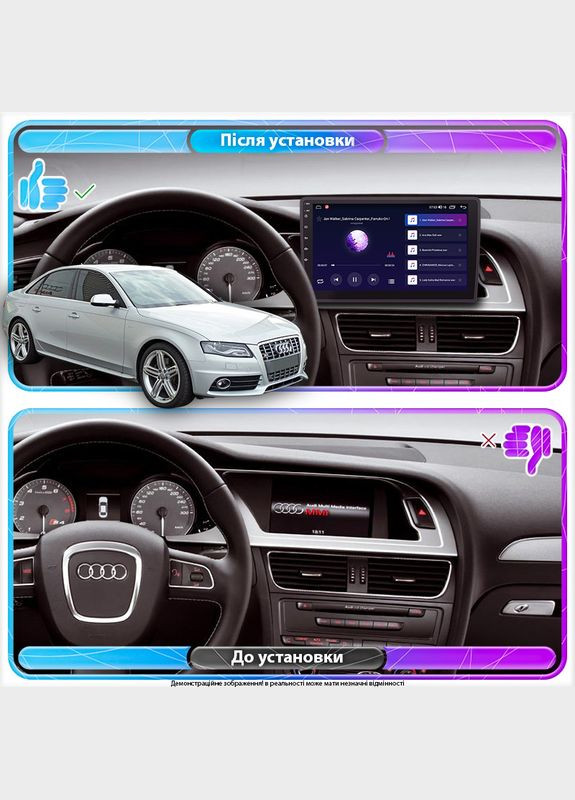 Штатная магнитола для Audi S4 IV (B8) 2008-2011 IPS 10" 2/32Gb CarPlay 4G Wi-Fi GPS Prime 4 шт. Lesko (336193096)