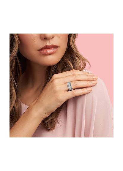 Серебряное кольцо паве Пандора Kabluchka (355344503)