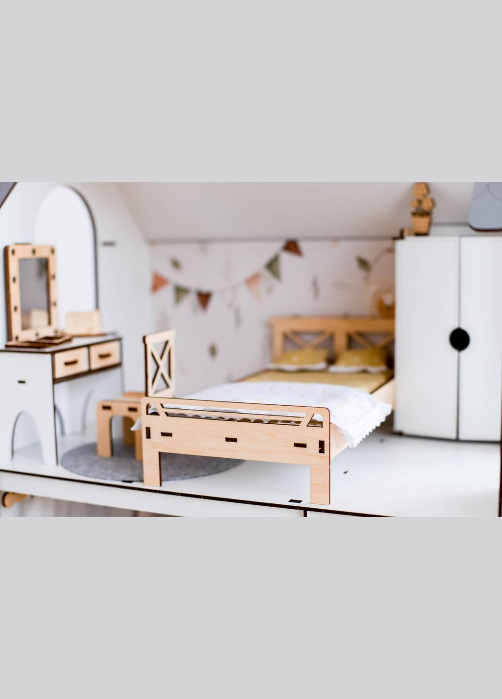 Набор кукольной мебели для Барби "Спальня Eco" (kmb005eco) NestWood (303632965)