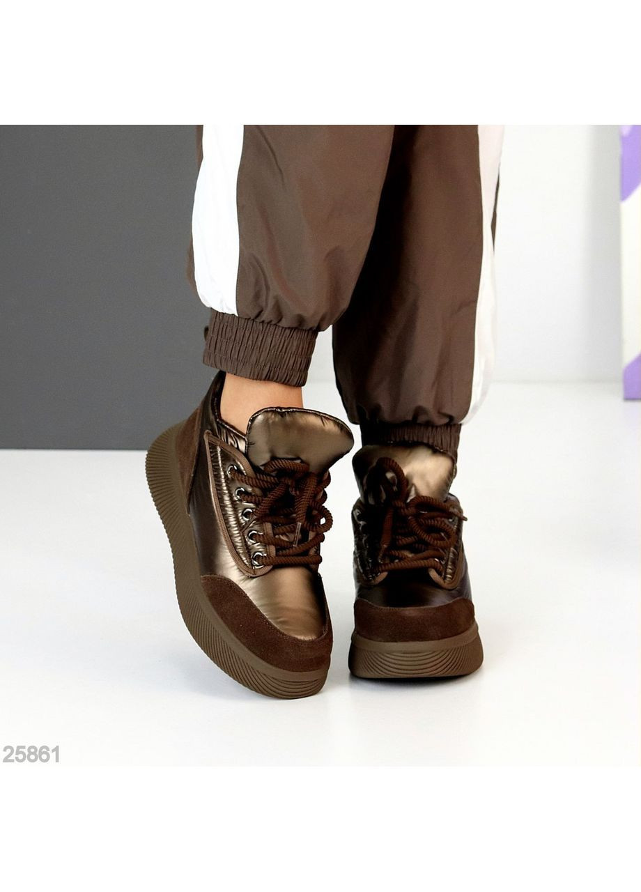 Зимние кроссовки Helen коричневые зима (369094642)