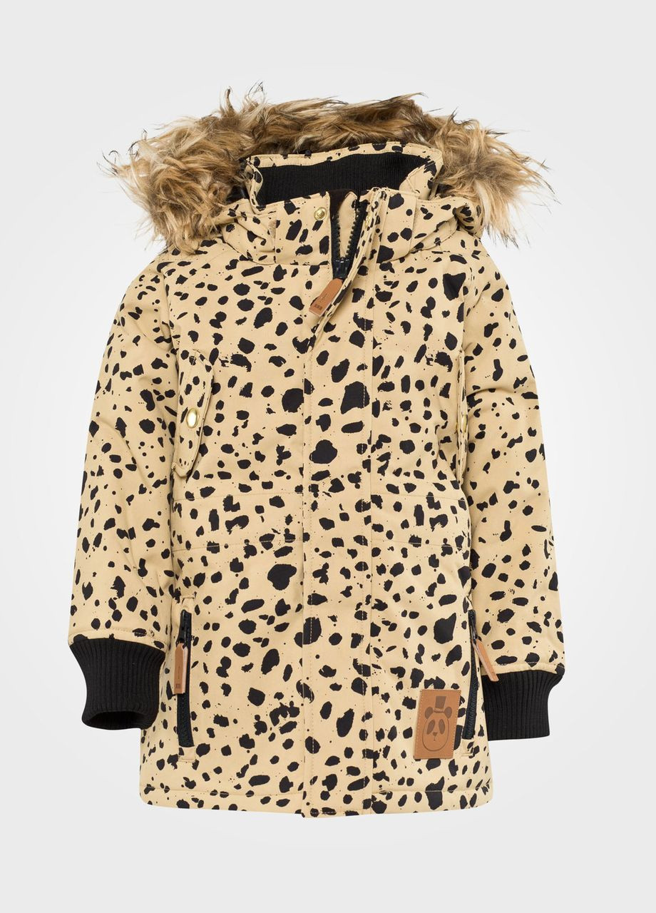 Бежева зимня куртка зимова expedition siberia jacket beige, бежевий, зростання 104/110 Mini Rodini