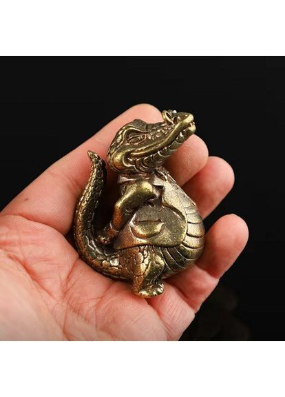 Мініатюрна мідна латунна фігурка статуетка у вигляді Крокодила No Brand (292260413)