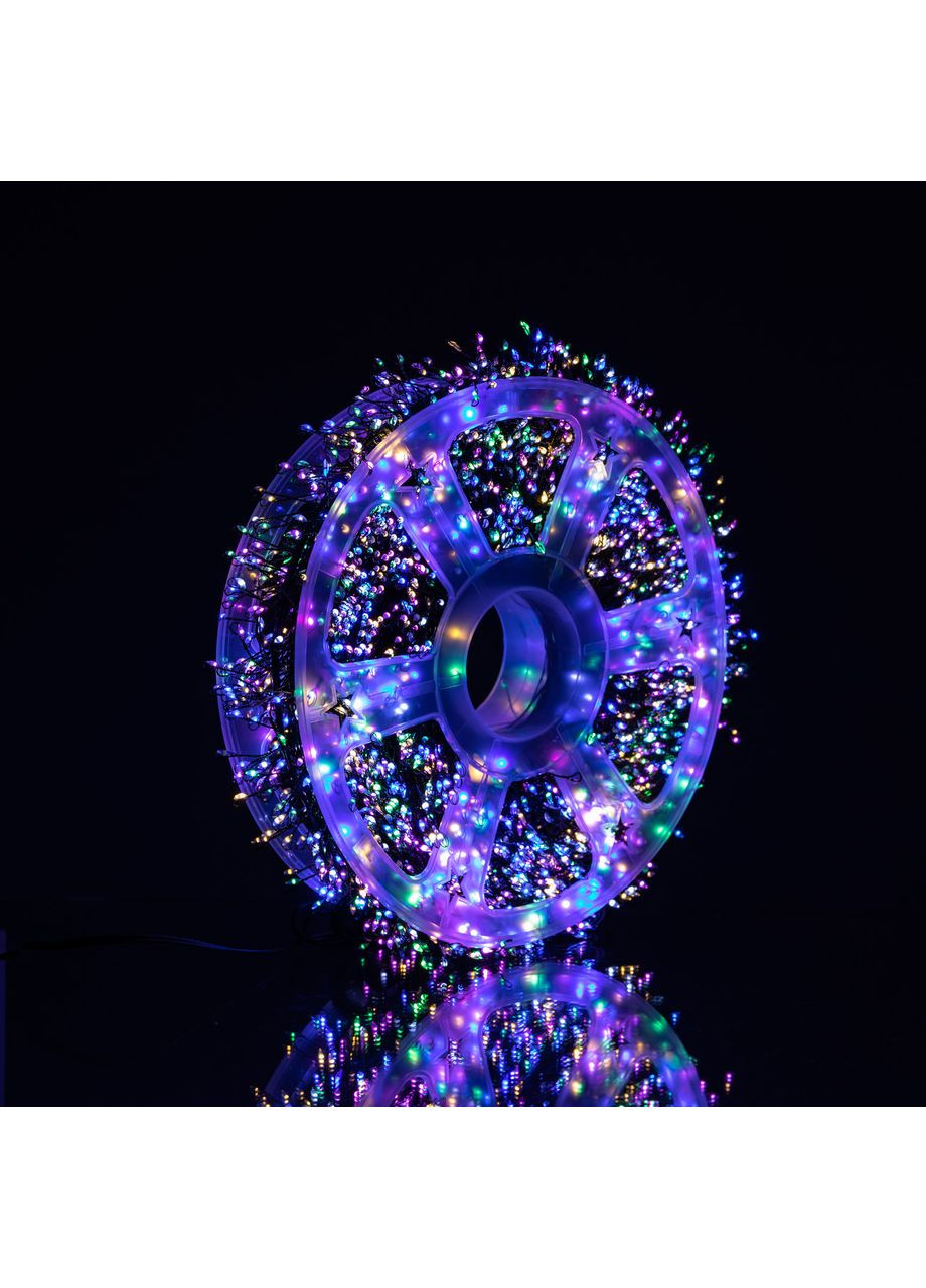 Новогодняя гирлянда Роса 100 м 3000 LED мультиколор для украшения помещений светодиодное оформление гирлянда для праздника Garlando (370432346)