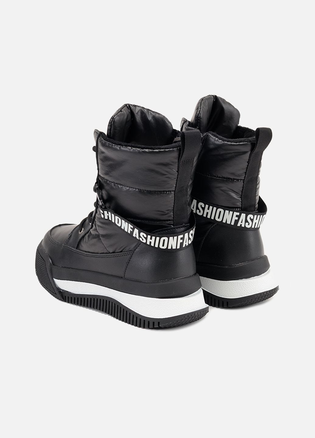 Черные зимние ботинки для девочки цвет черный цб-00264357 Kimboo