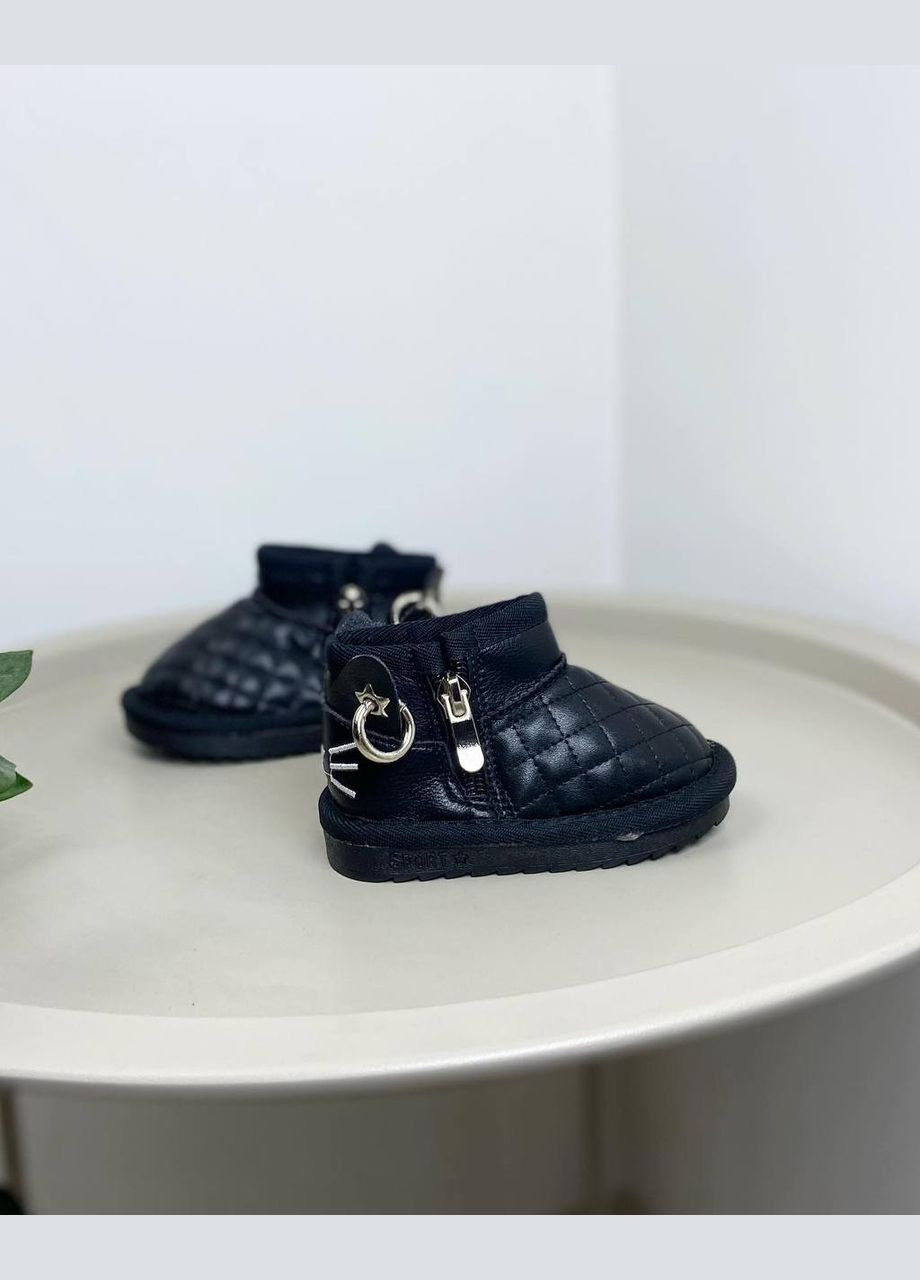 Черные угги детские черные 1097 No Brand