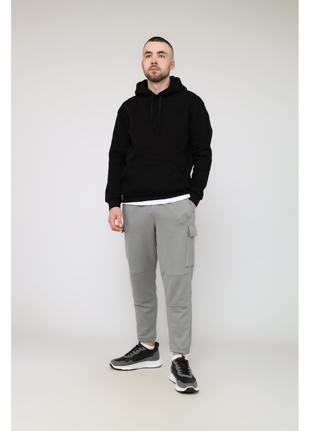 Штани спортивні чоловічі колір сірий CB-00286346 Yuki (368296075)