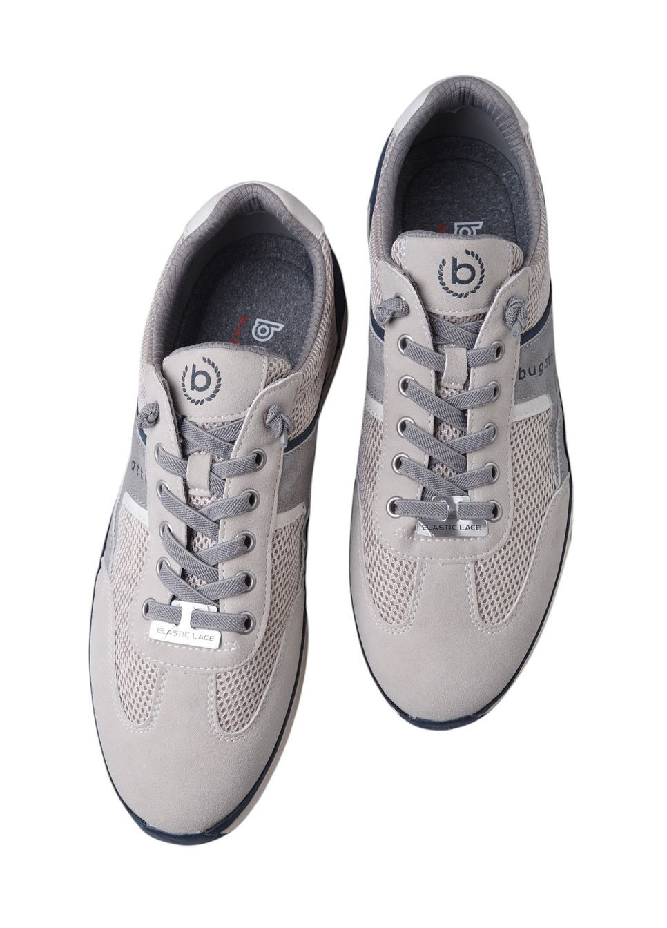 Бежевые кеды мужские Bugatti