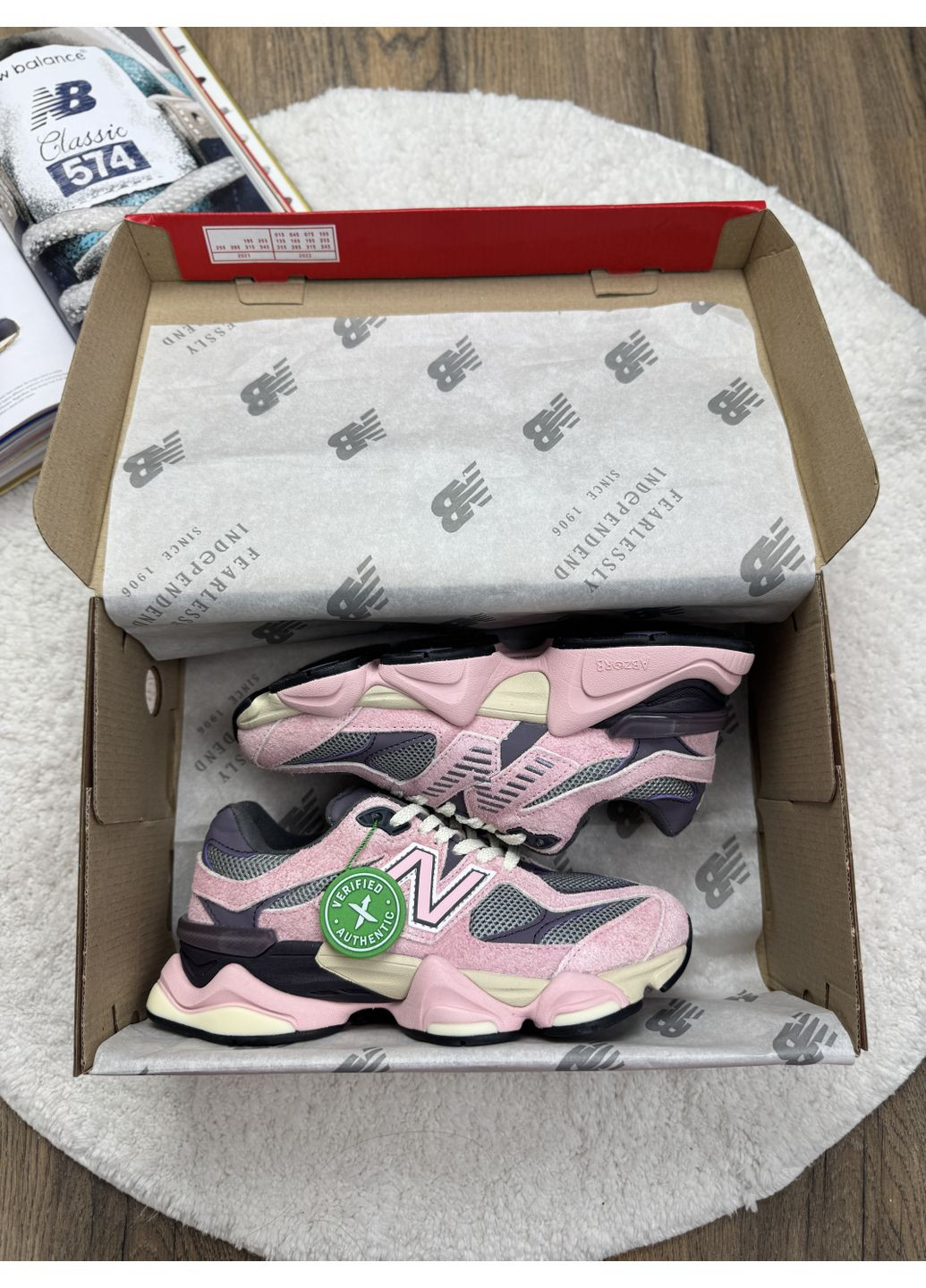 КРОССОВКИ ЖЕНСКИЕ NEW BALANCE 9060 PINK PURPLE НЬЮ БЕЛАНС 9060 No Brand розовые демисезоны (367175127)