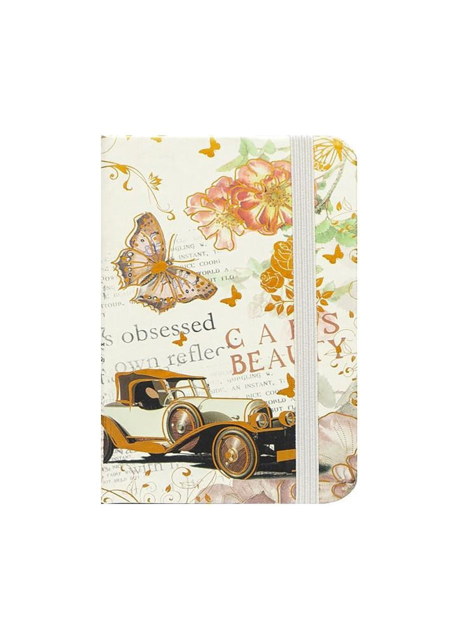 Блокнот А6 на резинке 5702-1 твердый переплет, линия 14х9 см 80 листов Bambi (329181662)