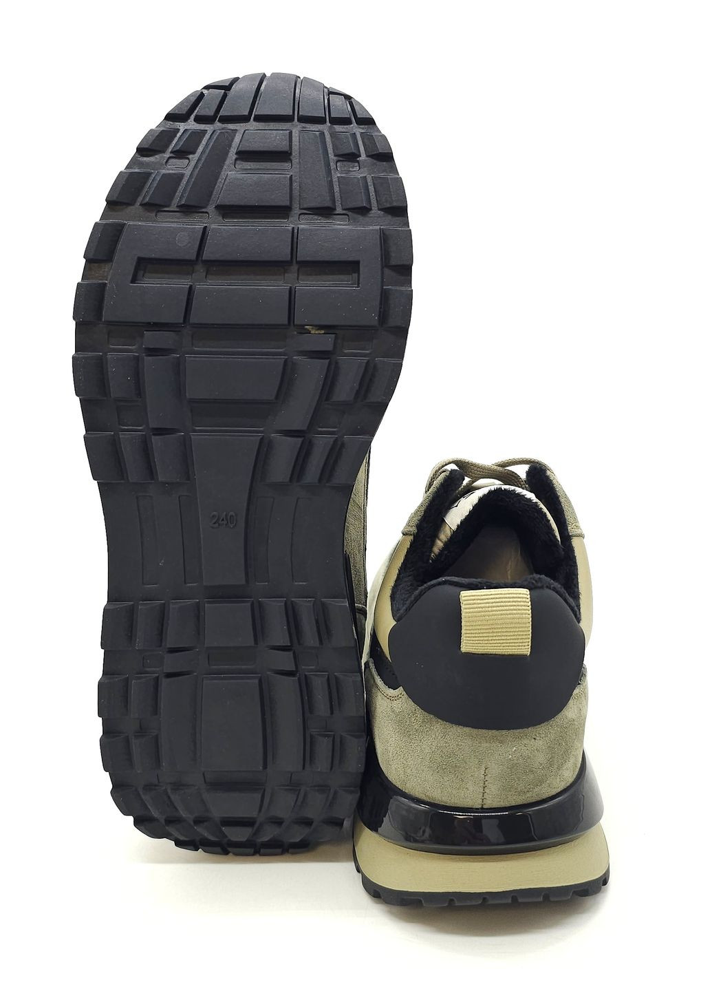 Оливковые (хаки) всесезонные женские кроссовки хаки кожаные l-10-34 23 см(р) Lonza