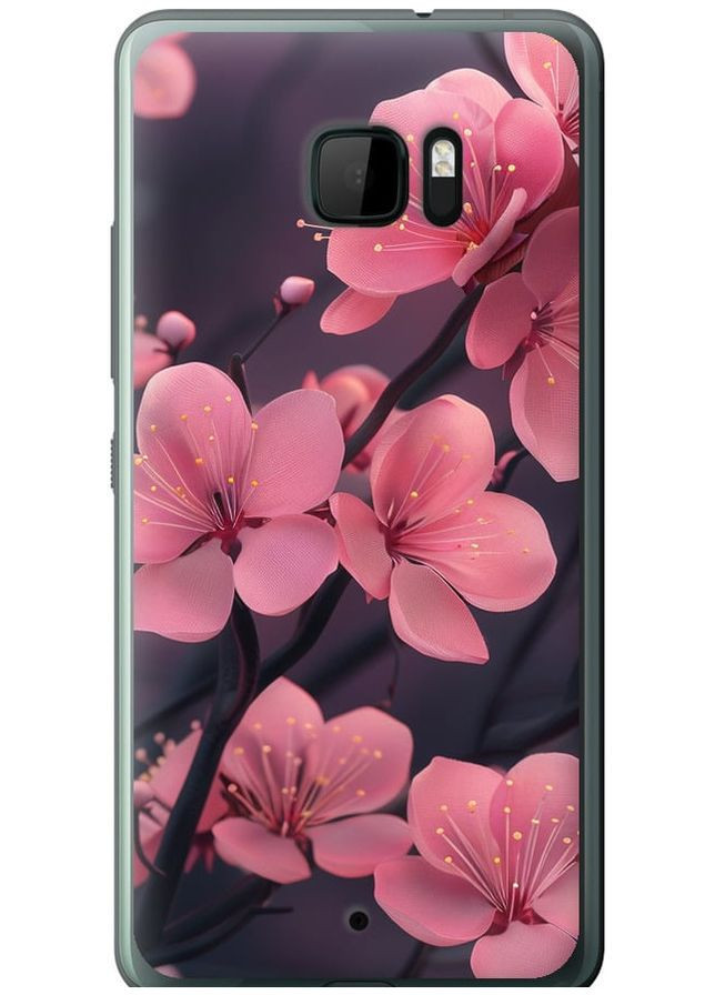 Силиконовый чехол 'Пурпурная сакура' для Endorphone HTC U Ultra (287276812)