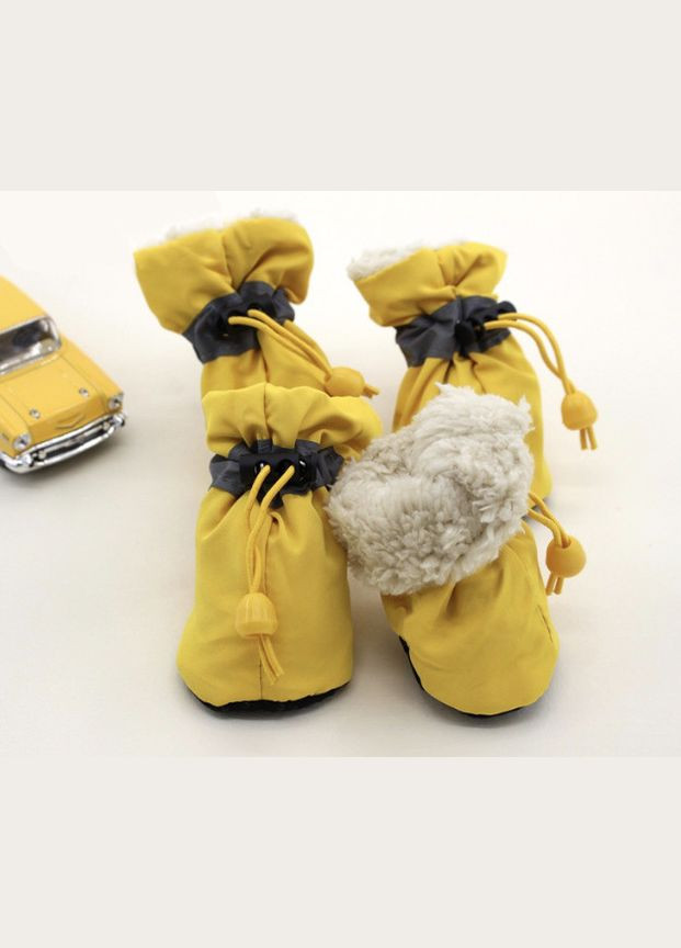 Обувь для собак Pet Style "Мех" Желтые 6 No Brand - (323235780)