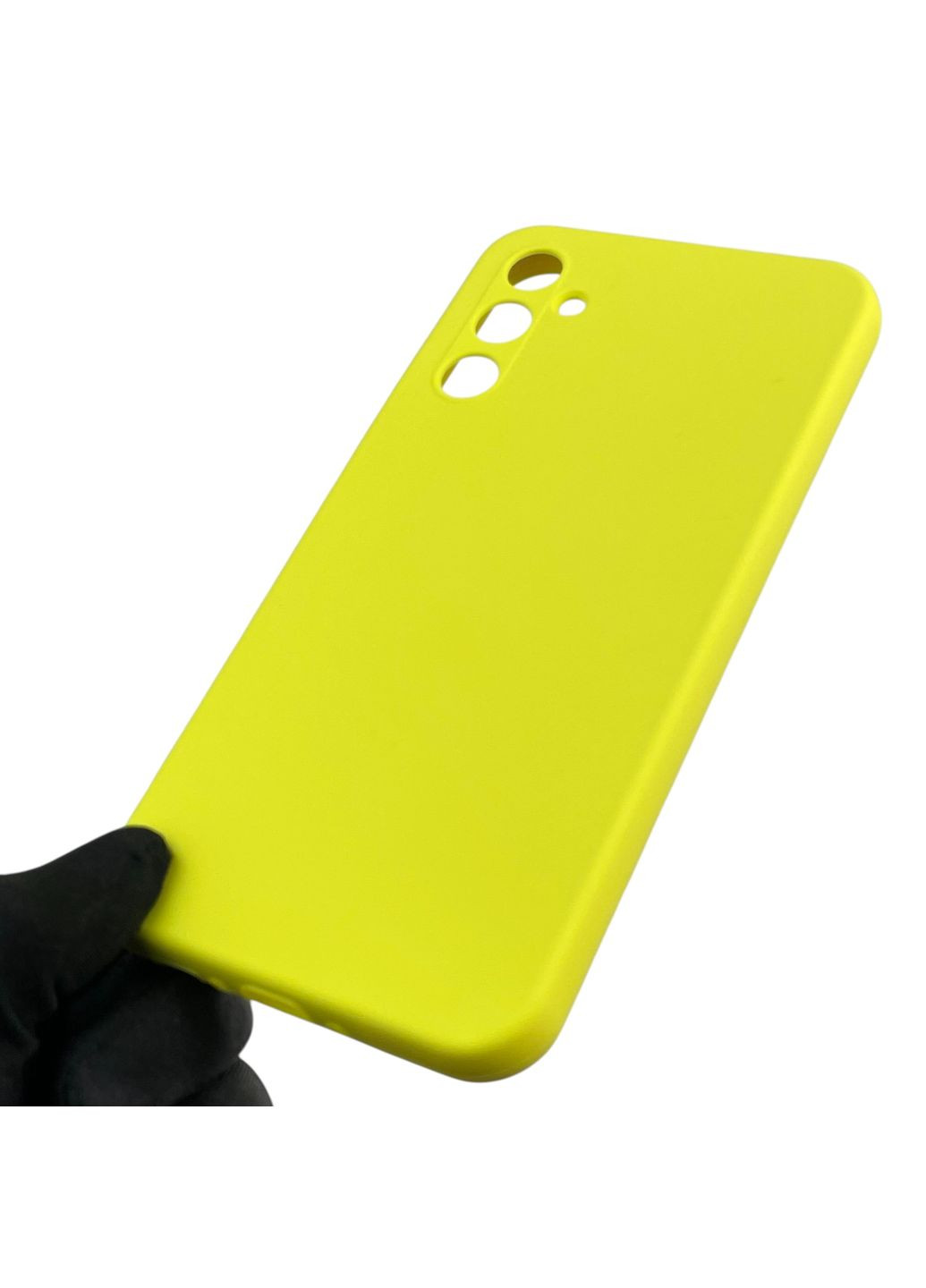 Чохол для Galaxy A34 5G (SM-A346E) силіконовий з мікрофіброю нековзний на самсунг а34 5г жовтий Samsung (366390312)