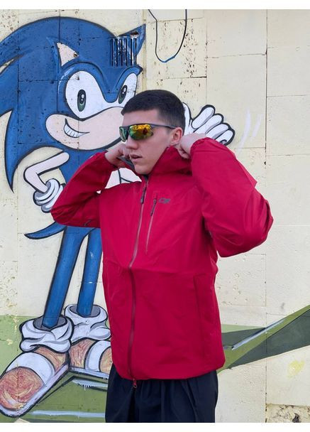 Темно-червона демісезонна вітровка Outdoor Research Foray 1 Gore-tex
