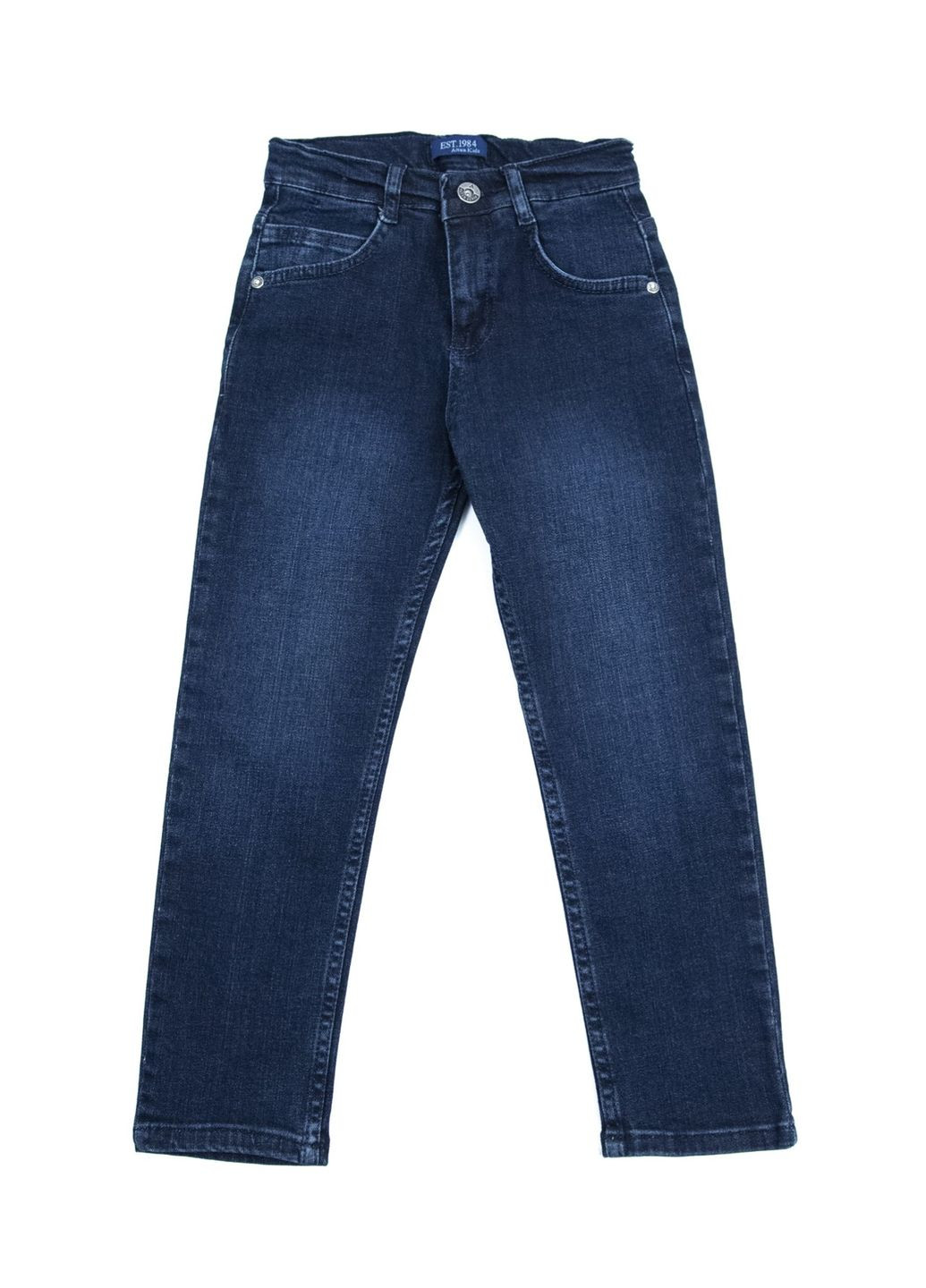 Темно-синие демисезонные прямые джинсы для мальчика темно-синие прямые Altun