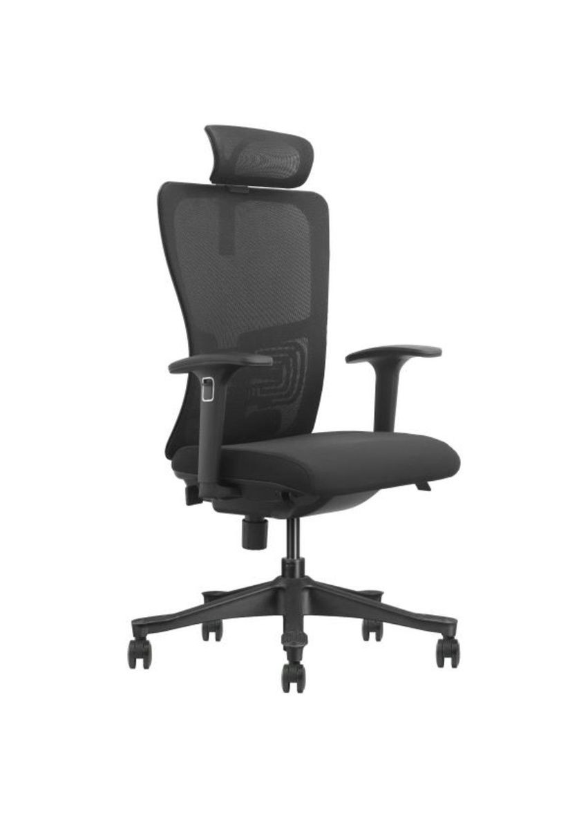 Крісло поворотне SETON чорна тканина/чорний каркас Intarsio (365461521)