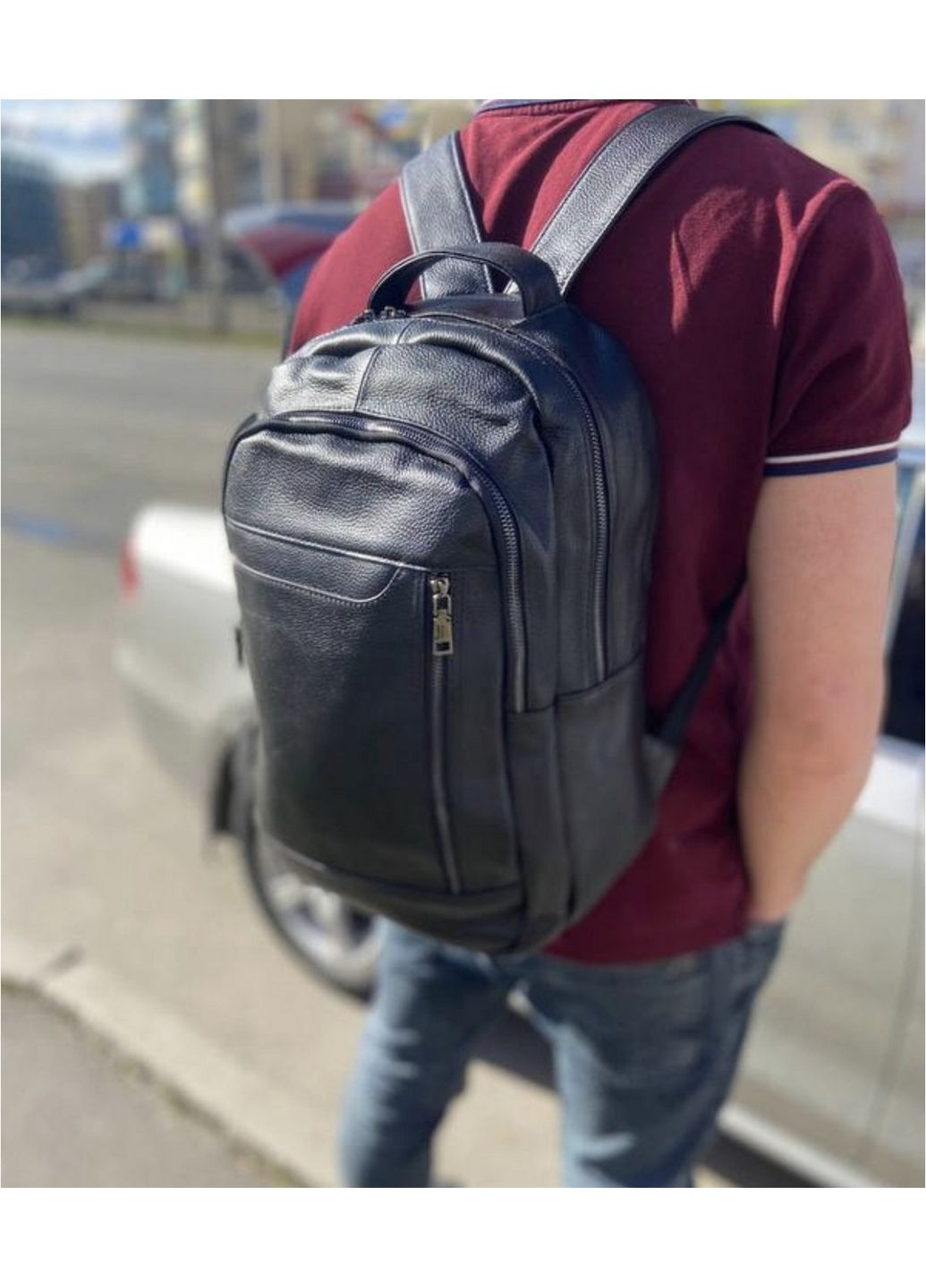 Чоловічий шкіряний рюкзак Tiding Bag (289200890)