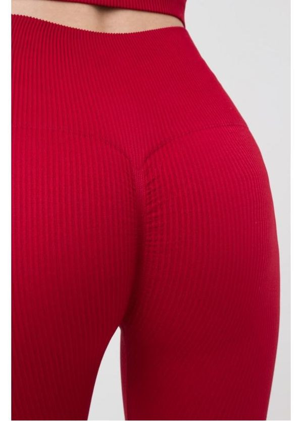 Легінси спортивні в рубчик з моделюючим швом Giulia leggings rib (291876885)