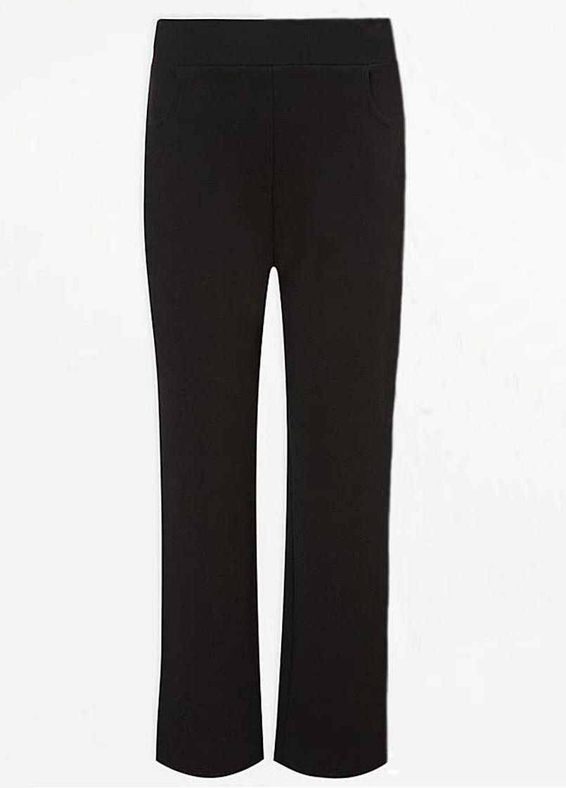 Черные классические демисезонные прямые брюки George