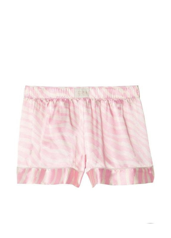 Розовая всесезон пижама сатиновая satin racerback шортики+маечка l светло розовая Victoria's Secret