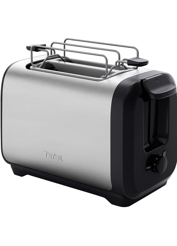 Тостер Subito 1100Вт, размораживание, щипцы, нерж. сталь, черный Tefal (362668776)