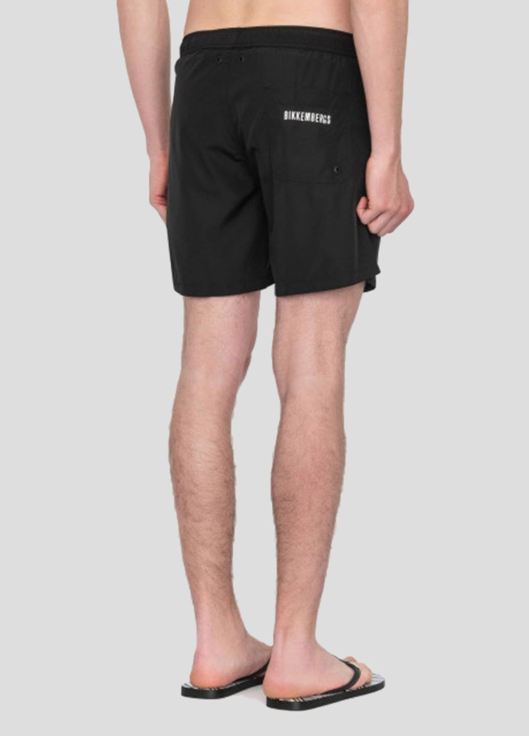 Черные пляжные шорты с принтом Dirk Bikkembergs (292012596)