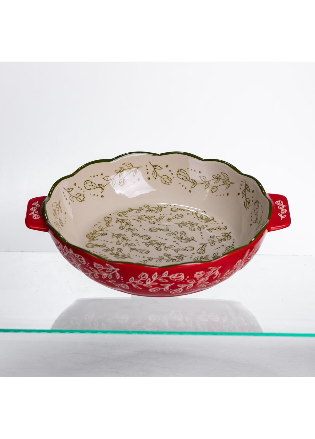 Форма для запекания Vintage фарфоровая 1,5 л круглая HM04-07 No Brand (366830587)