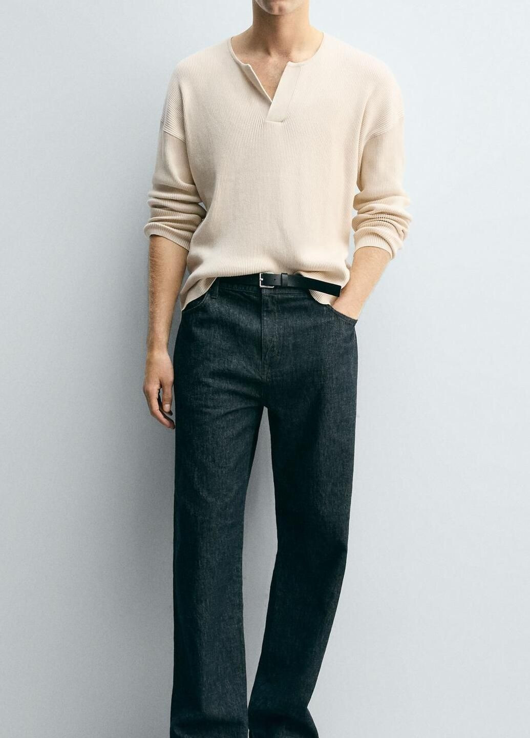 Молочный демисезонный лонгслив Zara однотонный