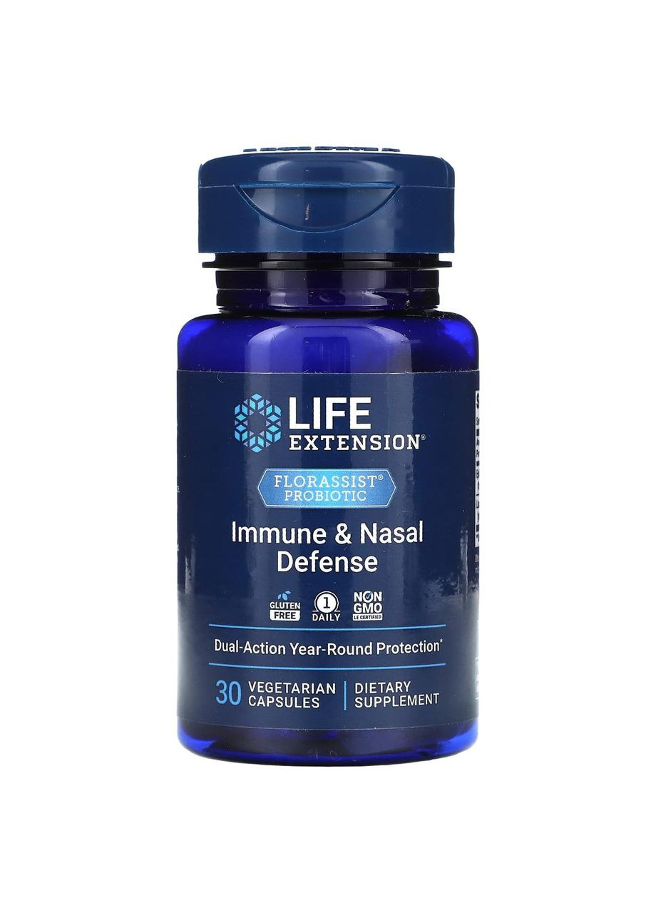 Пробиотик при сезонной аллергии Florassist Nasal 30 вег капс Life Extension (371922652)